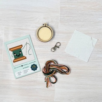 Borduurpakket Matchbox 'You Make Me Sew Happy!'