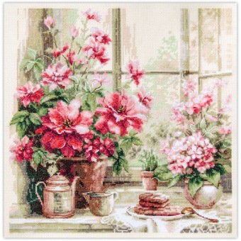 Borduurpakkket Magic Needle Morning in Rosy Tones 70-34