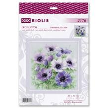 Borduurpakkket Purple Anemones