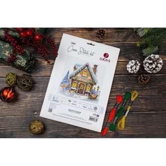 Borduurpakket Santa's Shop