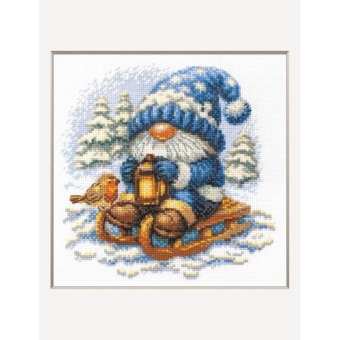 Borduurpakket Aine 'Snowy Gnome' A1045