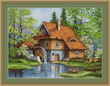 Kit de broderie Paysage de printemps