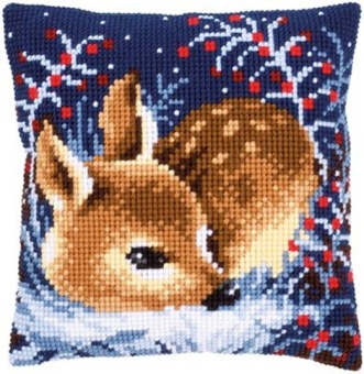 Coussin Bébé Cerf Dormant