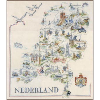 Lanarte-PN-0175289-borduurpakket-map-van-Nederland