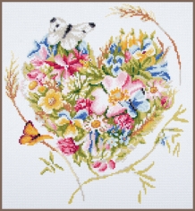 Diamond Painting Coeur des fleurs