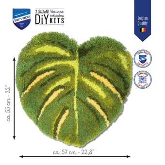 Knooptapijt Monstera Blad