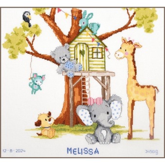 Borduurpakket Vervaco Aan de Boomhut PN-0203560