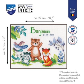Borduurpakket Diertjes