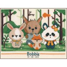 Borduurpakket Vervaco Panda and Friends PN-0213996