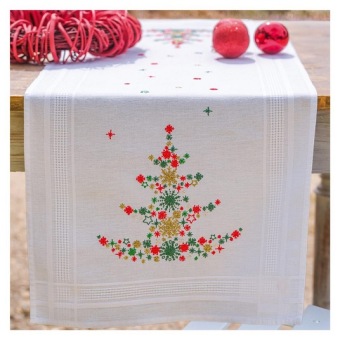 Tafelloper Vervaco Kerstboom met Versiering PN-0218373