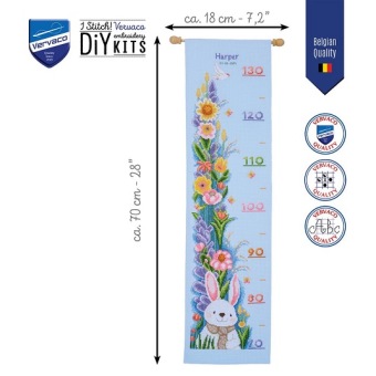 Groeimeter Konijn in Tuin