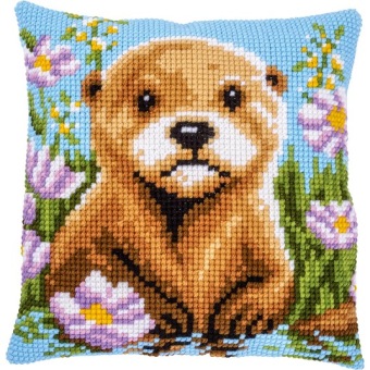 Kruissteek kussen Vervaco Otter PN-0228642