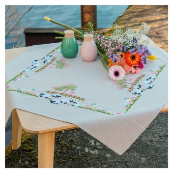 Tafelkleedje Vervaco 'Schaapjes in de Wei' PN-0231705