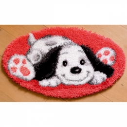 Knooptapijt Hondje