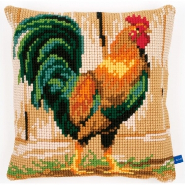 Coussin Coq Fier