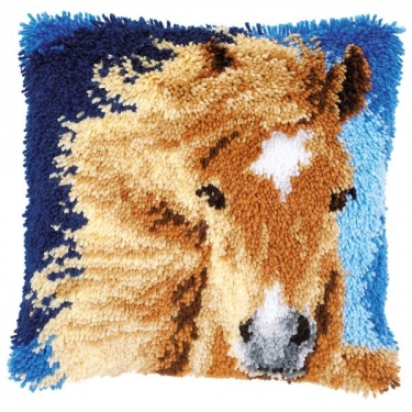 Coussin Cheval Brun