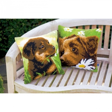 Coussin Labrador Brun