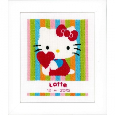 Kit de broderie Hello Kitty Rayés