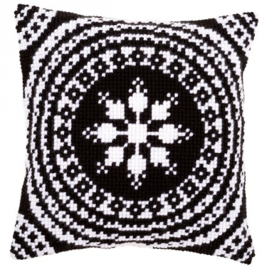 Kussen zwart-wit