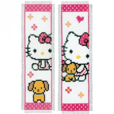 Bladwijzer Hello Kitty met Hondje ( 2 st.)