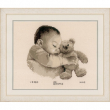 Kit de broderie Bébé avec Ours