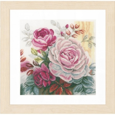 Kit de Broderie Rose rose