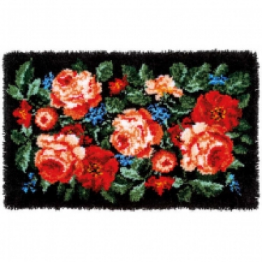 Tapis Noué Roses