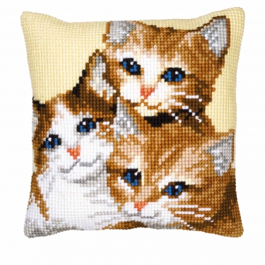 Coussin Trois Chats II