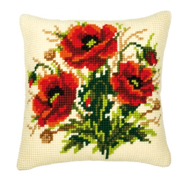 Coussin Coquelicots