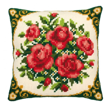 Coussin Roses Rouge