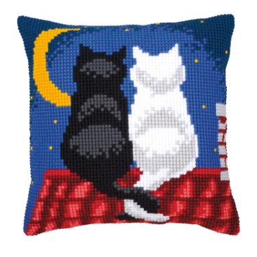 Coussin Chats Amis