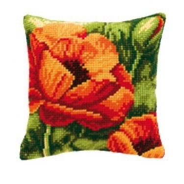Coussin Coquelicots mod