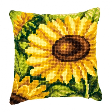 Coussin Tournesols Vert