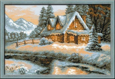 Kit de broderie Vue d'Hiver