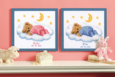 Kit de broderie Ours en Peluche sur le Nuage