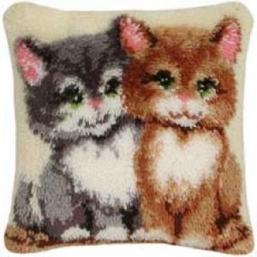 Coussin Deux Chats