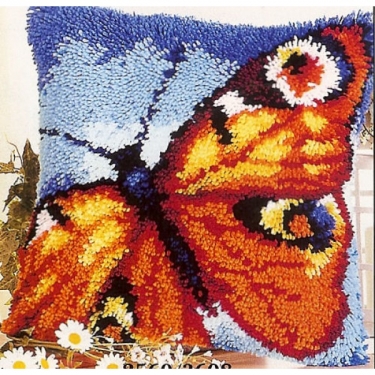 Coussin Papillon Orange