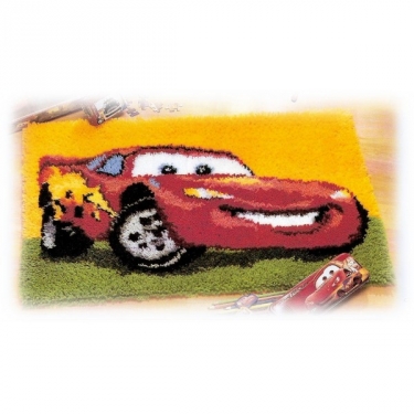 Knooptapijt Cars: Lightning McQueen II