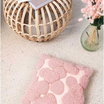 Punch Needle Kussen Dots Pink Rico Design 80502.52.78