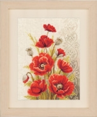 Kit de broderie Coquelicots