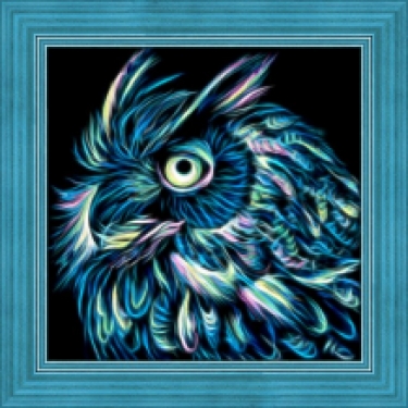 Diamond Painting Neon Hibou