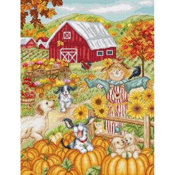 Borduurpakket Letistitch Autumn Farm L9936