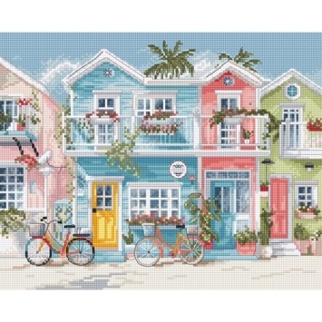 Borduurpakket Letistitch 'Beach Bliss' L9985