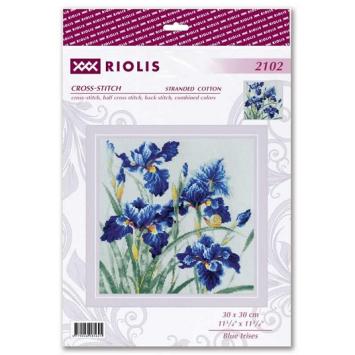 Borduurpakkket Blue Irises