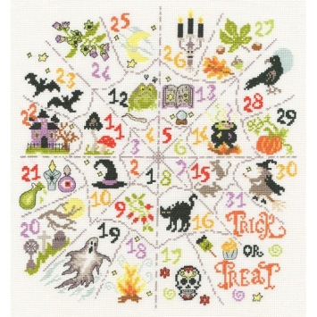 Borduurpakket Bothy Threads Countdown to Halloween XBD20