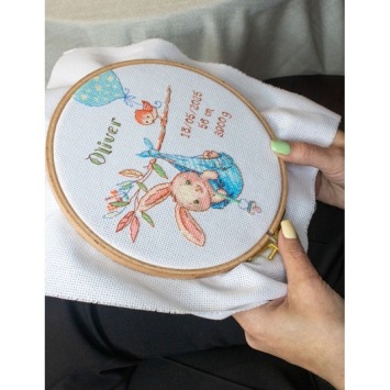 Borduurpakket Boy Birth Sampler