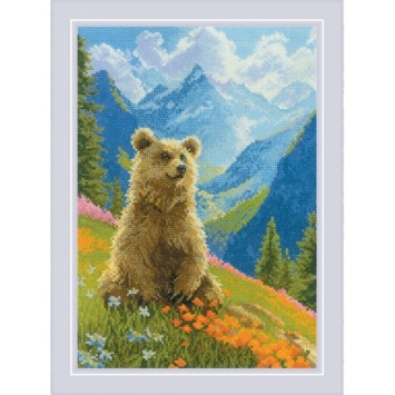 Borduurpakket Riolis 'Clumsy Bear' ri-2344
