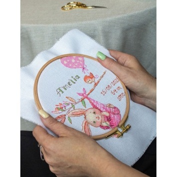 Borduurpakket Girl Birth Sampler