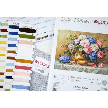 Borduurpakkket Golden Bloom