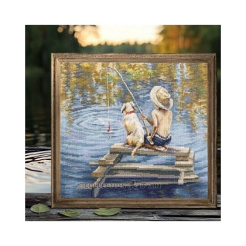 Borduurpakket Gone Fishing